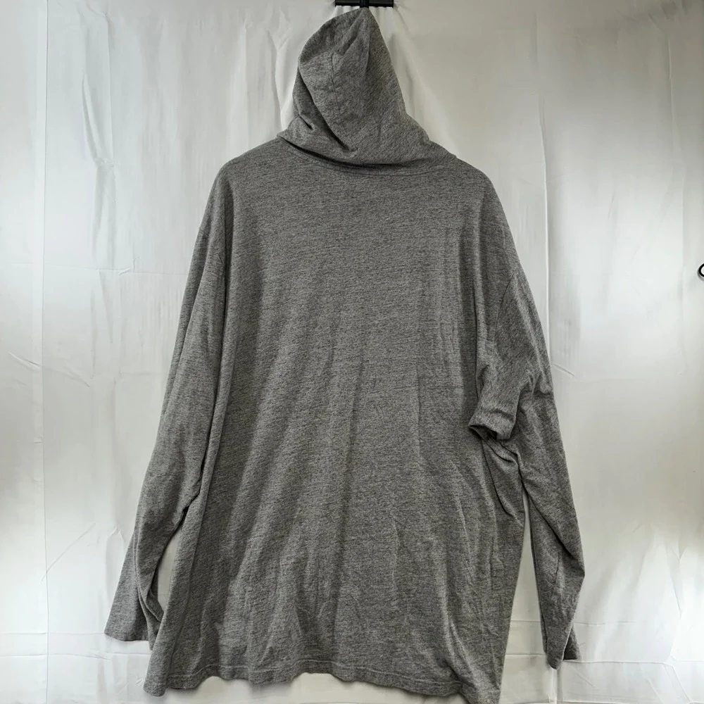Polo Ralph Lauren Hooded Shirt Mens 3XLT Gray Long Sleeve Pony Logo Lightweight